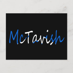 Jeder Name überlagert sich auf der schottischen Fl Postkarte