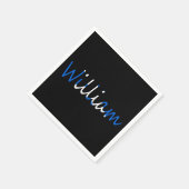 Jeder Name überlagert sich auf der schottischen Fl Serviette (Ecke)
