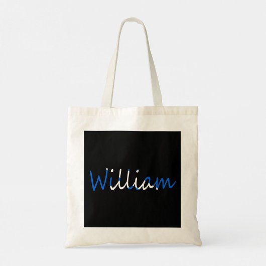 Jeder Name überlagert sich auf der schottischen Fl Tragetasche (Rückseite)