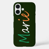 Jeder Name überlagert sich auf irischer Flagge iph Case-Mate iPhone Hülle (Rückseite)