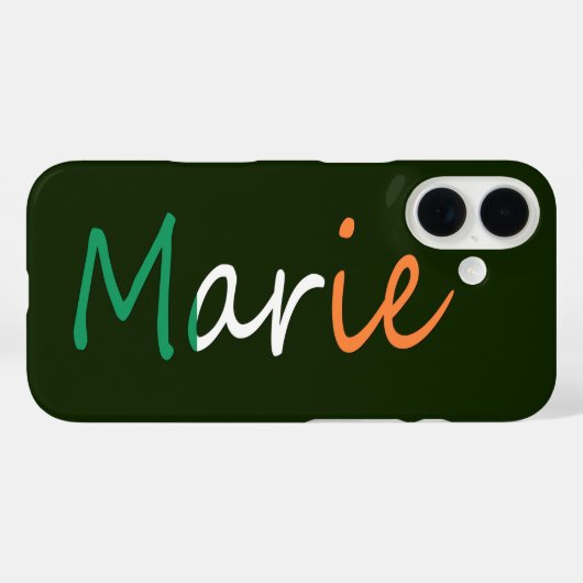 Jeder Name überlagert sich auf irischer Flagge iph Case-Mate iPhone Hülle (Rückseite (Horizontal))