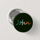 Jeder Name überlagert sich auf irischer Flagge-Sei Button (Vorne & Hinten)