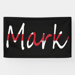 Jeder Name überlagerte sich auf der Flagge England Banner