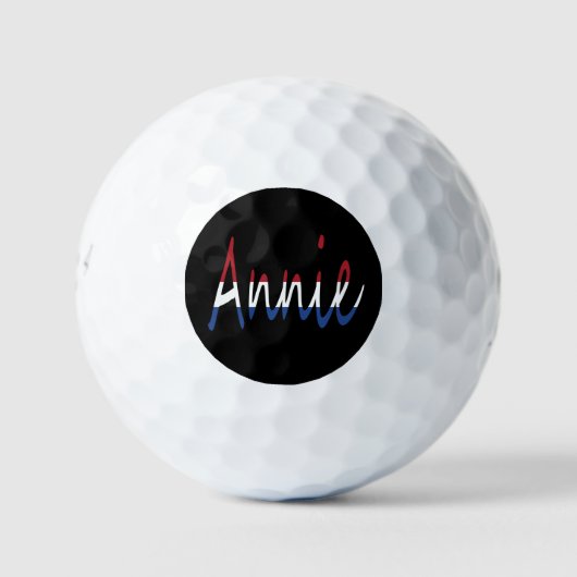 Jeder Name überlagerte sich auf der NLD-Flagge auf Golfball (Vorderseite)