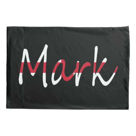 Jeder Name überlagerte sich auf England Flag-Seite Kissenbezug (Rückseite)