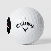 Jeder Name überlagerte sich auf englischer Flagge  Golfball (Logo)