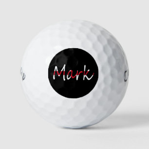 Jeder Name überlagerte sich auf englischer Flagge  Golfball