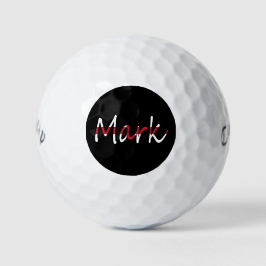 Jeder Name überlagerte sich auf englischer Flagge  Golfball (Vorderseite)