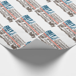Jeder Name USA Flag Thline Personalisiert Geschenkpapier