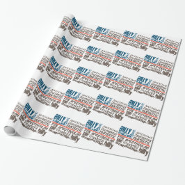 Jeder Name USA Flag Thline Personalisiert Geschenkpapier