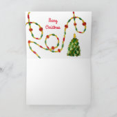 Jeder, niemand, irgendein Weihnachtsleder drinnen Feiertagskarte (Innenseite)