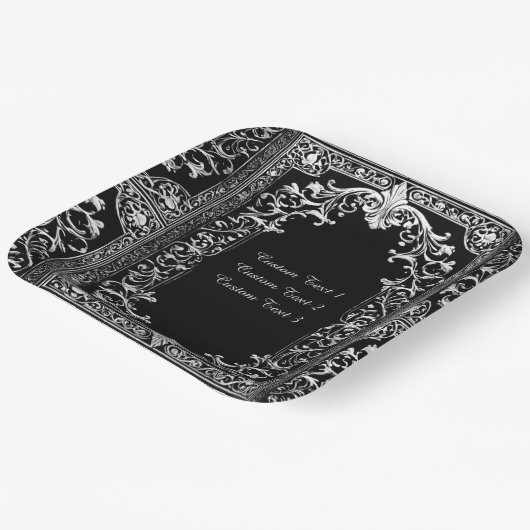 Jeder Okcasions-Silberrahmen Pappteller (Gewinkelt)