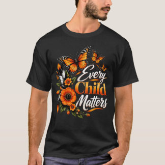 Jeder Orange Tag Kind Freundlichkeit zählt Anti Mo T-Shirt