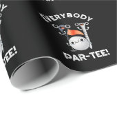 Jeder Par-T Funny Golf Pun Dark BG Geschenkpapier (Rolleneckpunkt)