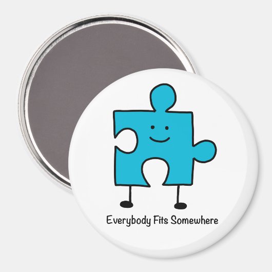 Jeder passt irgendwo hin zum Magnet (Vorderseite/Rückseite)