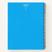 "Jeder Patient, jede Geschichte, jede Note." Notizblock (Rückseite)