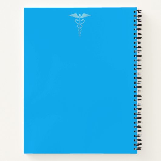 "Jeder Patient, jede Geschichte, jede Note." Notizblock (Rückseite)