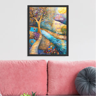 Jeder Pfad ist richtig gezeichnet Canvas Print Leinwanddruck