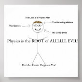 Jeder Physiklehrer Poster (Vorne)