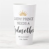Jeder Prinz braucht eine Godmutter Christening Milchtasse (Vorderseite)