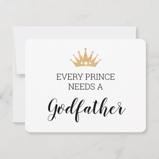 Jeder Prinz braucht eine Taufe des Vaters Karte (Vorderseite)
