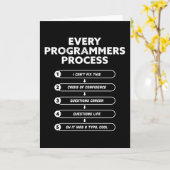 Jeder Programmierprozess - Funny Gift Karte (Gelbe Blume)