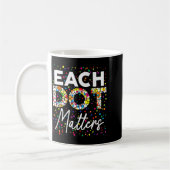 Jeder Punkt zählt Polka-Punkt-Liebhaber Froher Pun Kaffeetasse (Links)