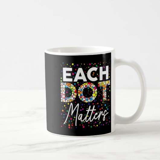 Jeder Punkt zählt Polka-Punkt-Liebhaber Froher Pun Kaffeetasse (Rechts)