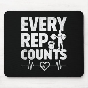 Jeder Rep zählt die Bodybuilding Bodybui mit der G Mousepad