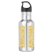 Jeder Rhythmus des Lebens Dankbarkeit Bleibt Edelstahlflasche (Rückseite)