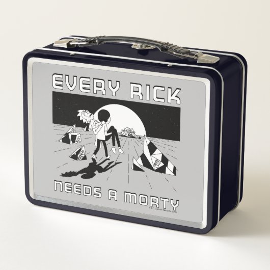 Jeder Rick braucht einen Morty Metall Brotdose (Rückseite)