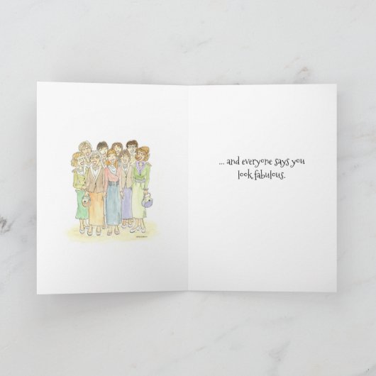 Jeder sagt eine fabelhafte Geburtskarte Karte (Innenseite)