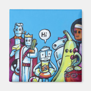 Jeder sagt "Hi" Magnet