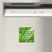 Jeder Schlag Grass Quote Magnet (In Situ (Geschirrspüler))