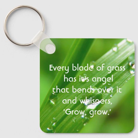 Jeder Schlag Grass Quote Magnet Schlüsselanhänger (Vorderseite)