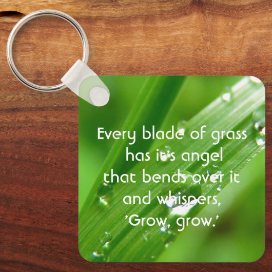 Jeder Schlag Grass Quote Magnet Schlüsselanhänger (Vorderseite)