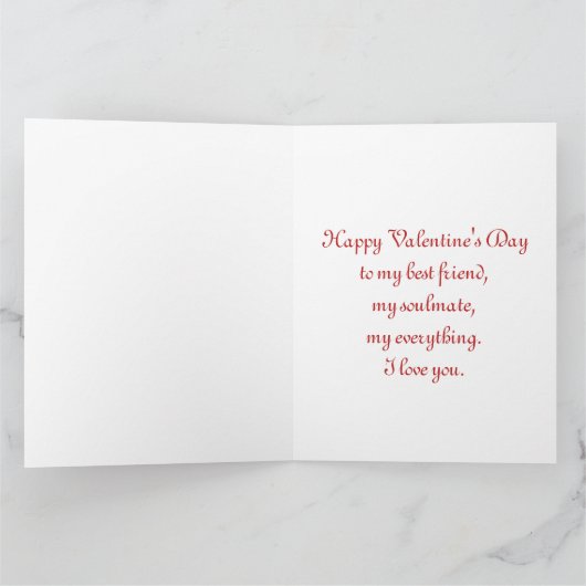 Jeder Schlag meines Herzens Karte (Innenseite)