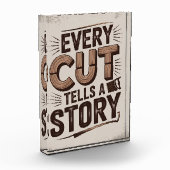 Jeder Schnitt erzählt eine Geschichte - Rustikale  Fotoblock (Links)