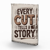Jeder Schnitt erzählt eine Geschichte - Rustikale  Fotoblock (Rechts)