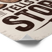 Jeder Schnitt erzählt eine Geschichte - Rustikale Poster (Ecke)