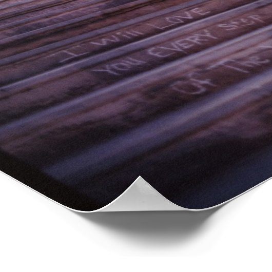 Jeder Schritt des Weges Poster (Ecke)