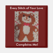 Jeder Schritt Ihrer Liebe Magnet (Vorne)