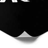 Jeder sieht durch mich Funny Donut Pun Dark BG Poster (Ecke)