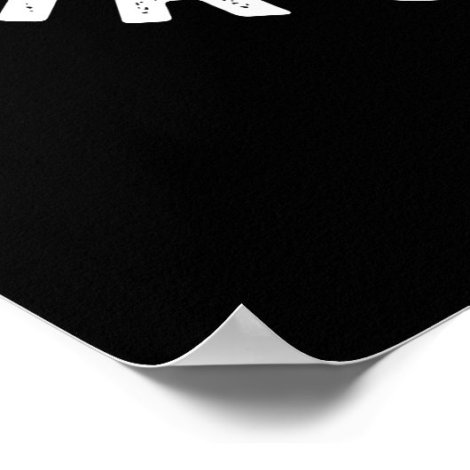 Jeder sieht durch mich Funny Donut Pun Dark BG Poster (Ecke)