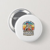 Jeder Snack, den du machst, Hund Weihnachtsmann Hu Button (Vorne & Hinten)