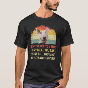 Jeder Snack, den Sie Bull Terrier Hund Mama Vater T-Shirt