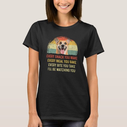 Jeder Snack, den Sie machen Corgi Hund Mama Hund V T-Shirt (Vorderseite)
