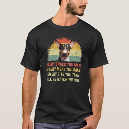 Jeder Snack, den Sie machen English Bull Terrier H T-Shirt (Vorderseite)