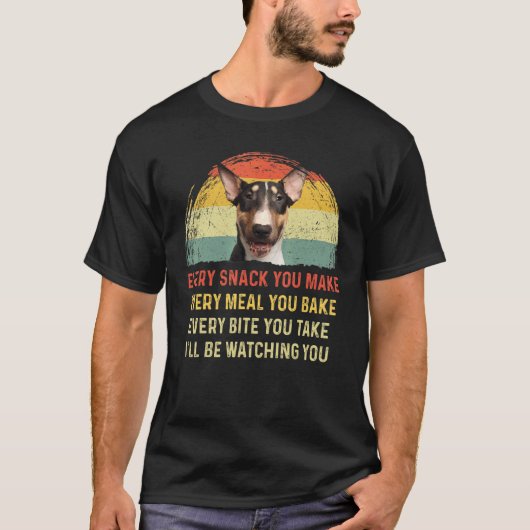 Jeder Snack, den Sie machen English Bull Terrier H T-Shirt (Vorderseite)