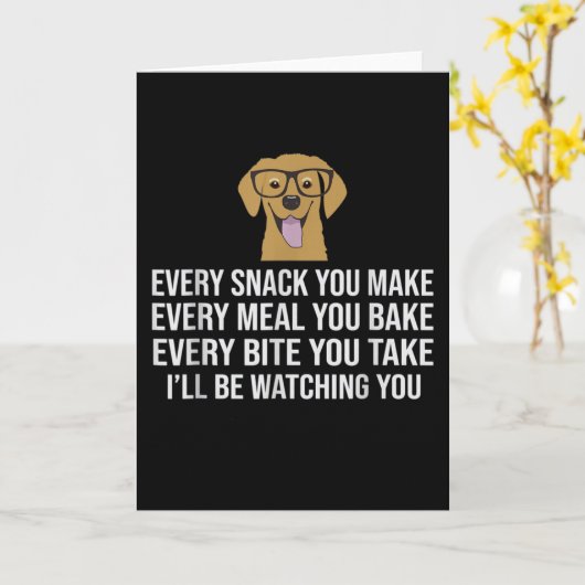 Jeder Snack, den Sie machen, jeden Abend backen Si Karte (Gelbe Blume)